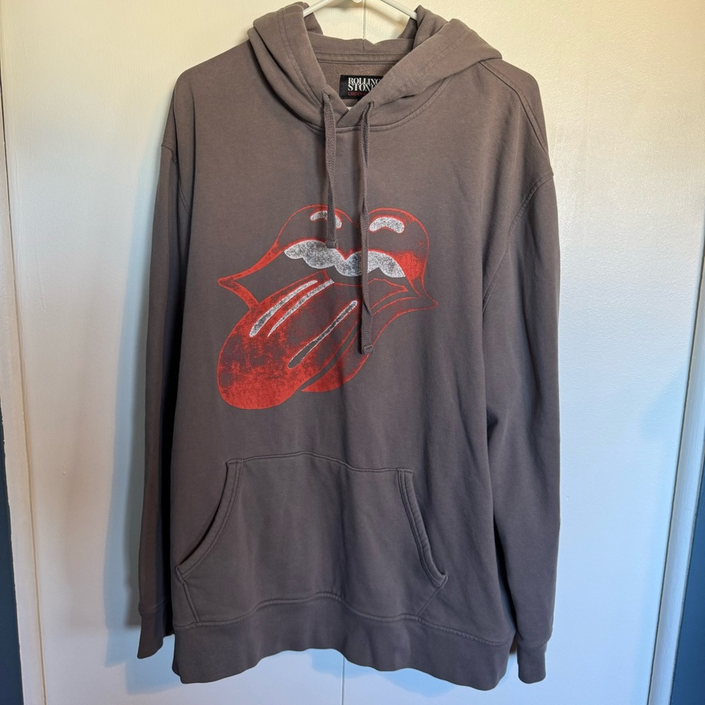 Lucky Brand Rolling Stones Gray Hoodie - XXL